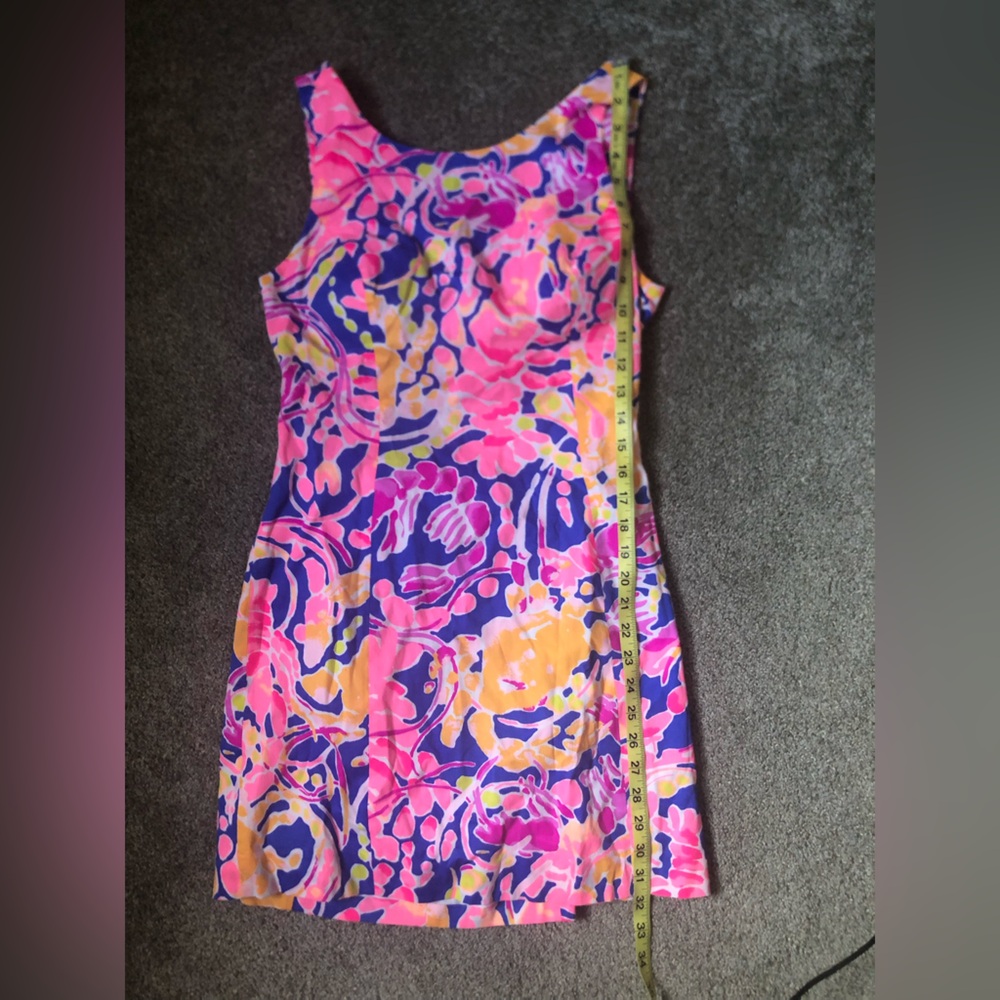Lilly Pulitzer Courtney Mini Dress in Brilliant Blue Catch And Release Size 4 - Picture 15 of 16